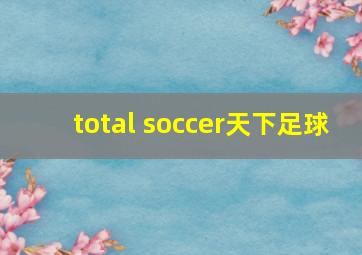 total soccer天下足球